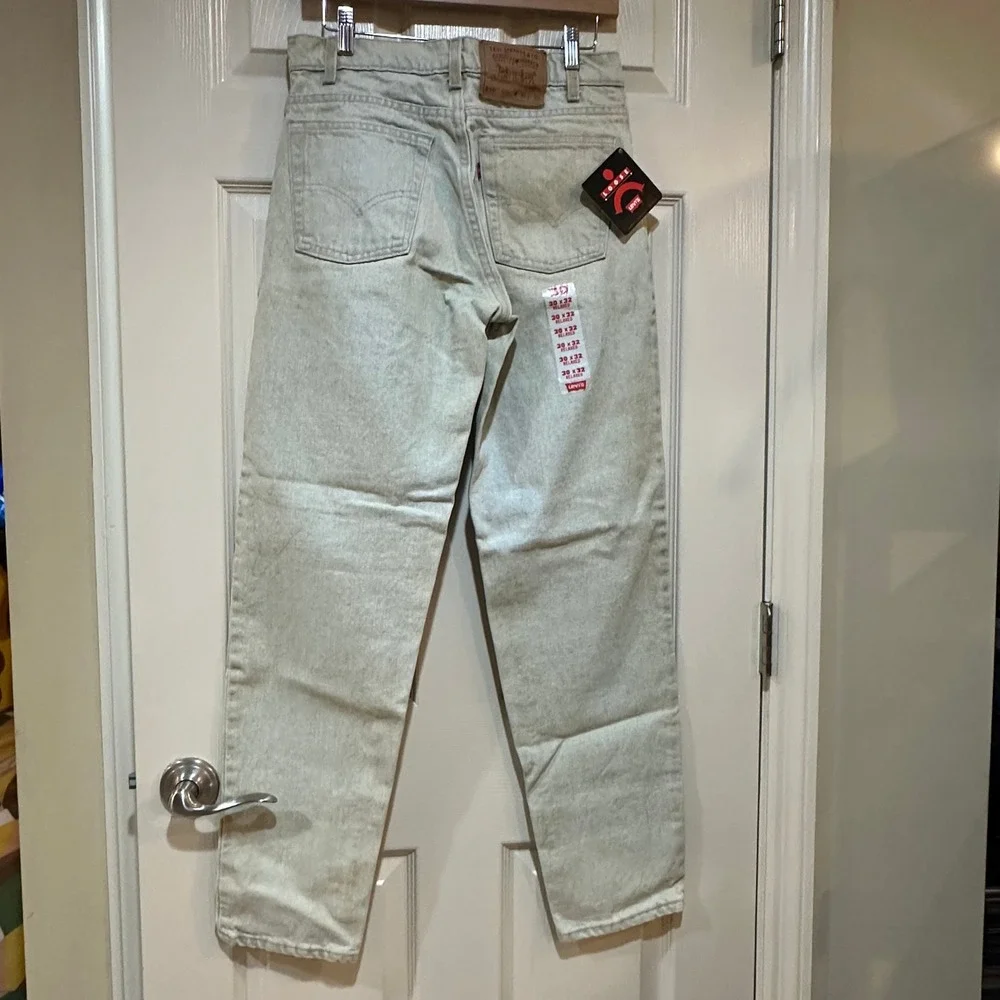Levis‎ 550 Relaxed Fit Tapered Leg Light Wash Denim Jeans Mens 36x32 Vintage